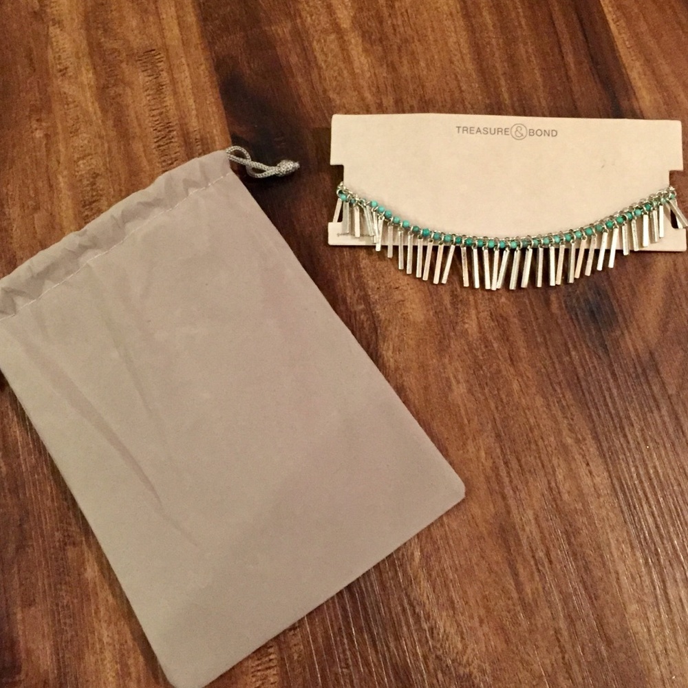 •Stone Fringe Choker• - Picture 6 of 8